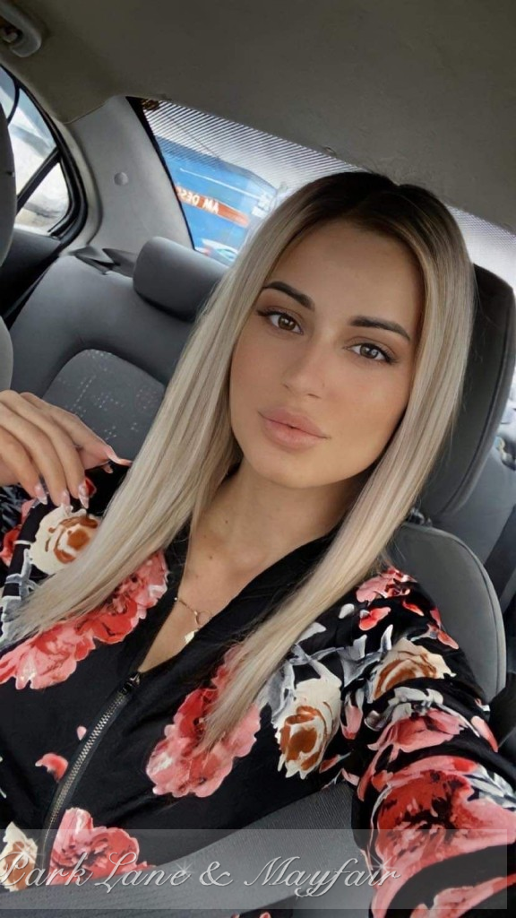 A selfie of high class London escort Jody with her model features