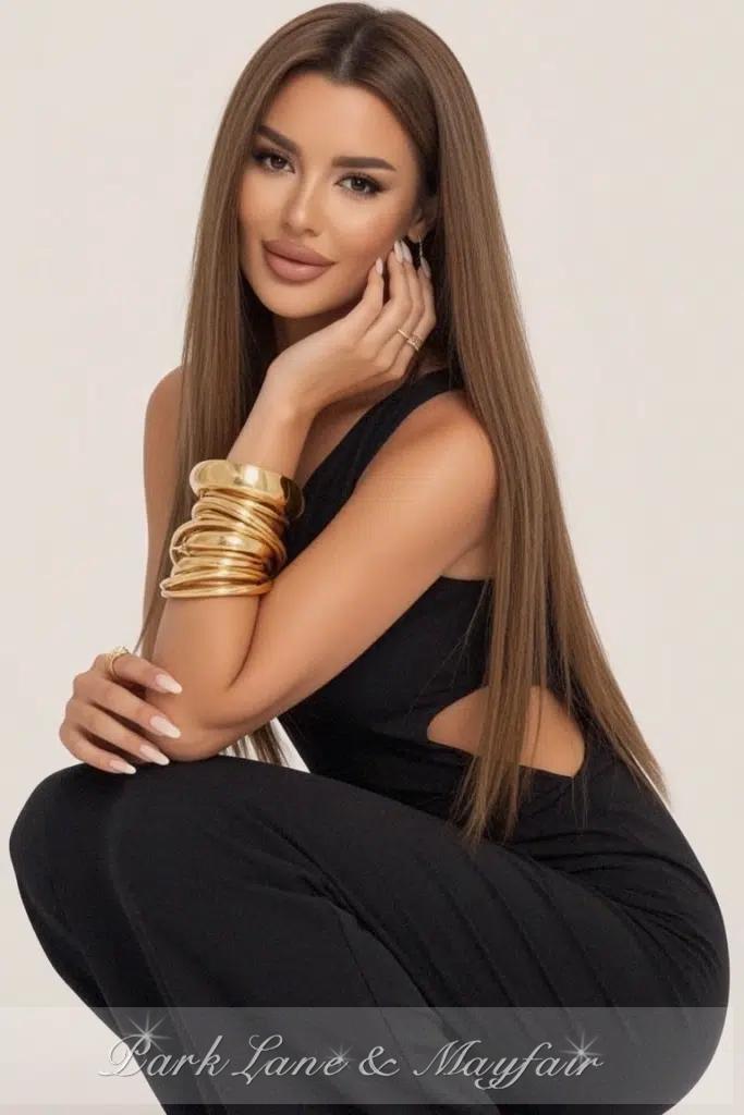 An enchanting escort captivates with her graceful and alluring presence.