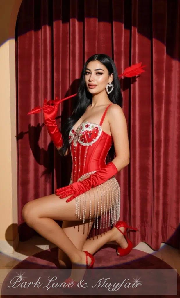 A charming and effortlessly beautiful young female striking a seductive pose.