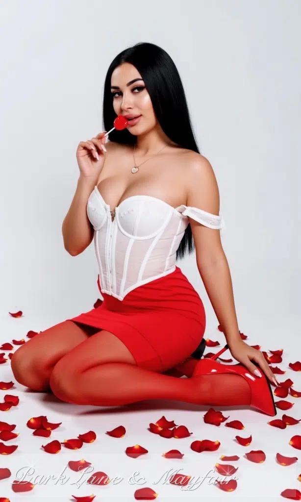 Leoni exudes a charming grace that truly sets her apart.