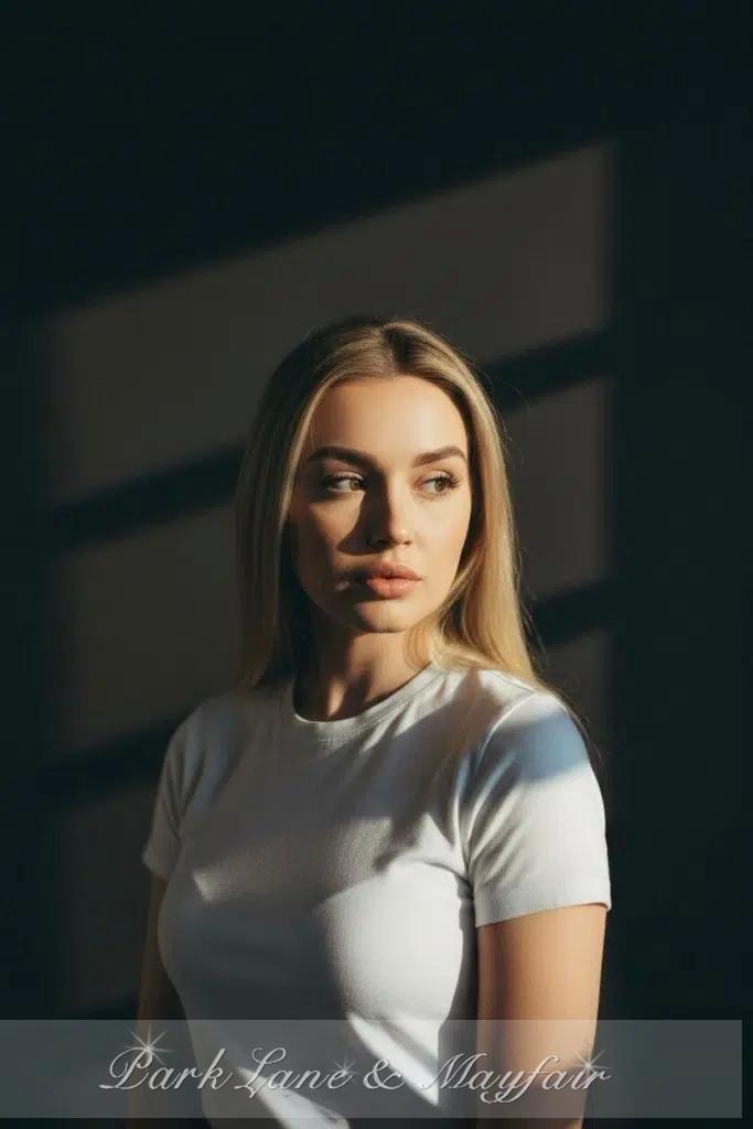 This picture of Nicki beautifully captures her mysterious smile and engaging eyes.