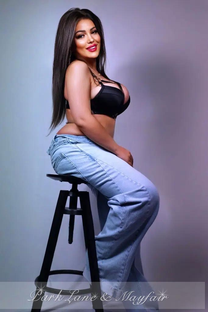 Paulina naturally radiates a beautiful blend of sensuality and grace in her striking pose.