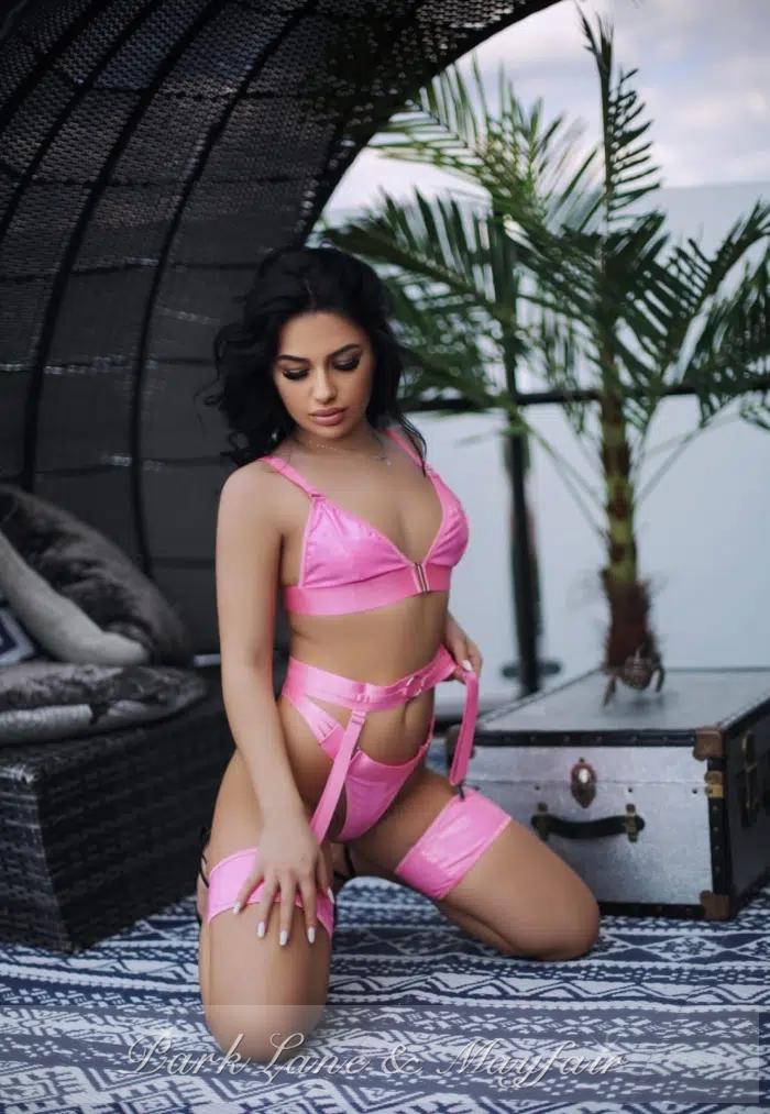 Pearl looks stunning and stylish, which beautifully highlights her charm in her escort profile.